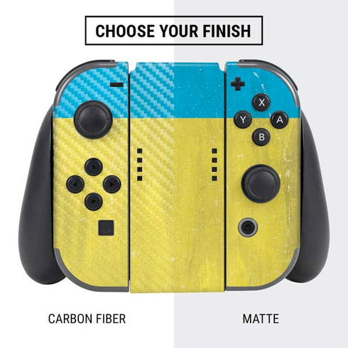 Ukraine Flag Distressed Nintendo Switch Bundle Skin